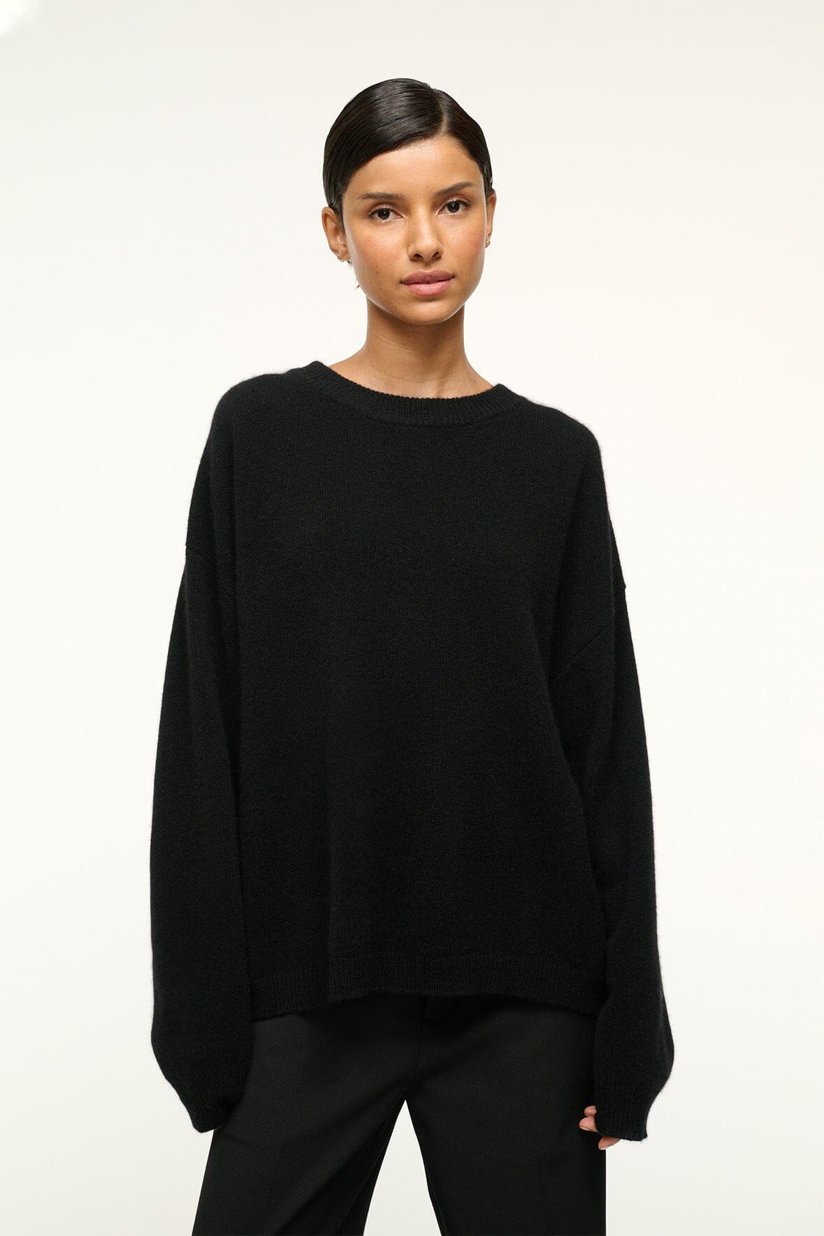 Women's Relaxed Crew-Neck Knit Jumper with Boxy Fit - 2