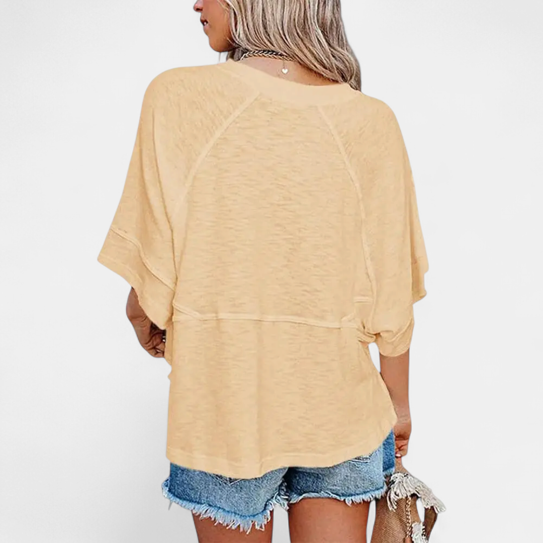 Women's Casual Batwing Sleeve Blouse - 30