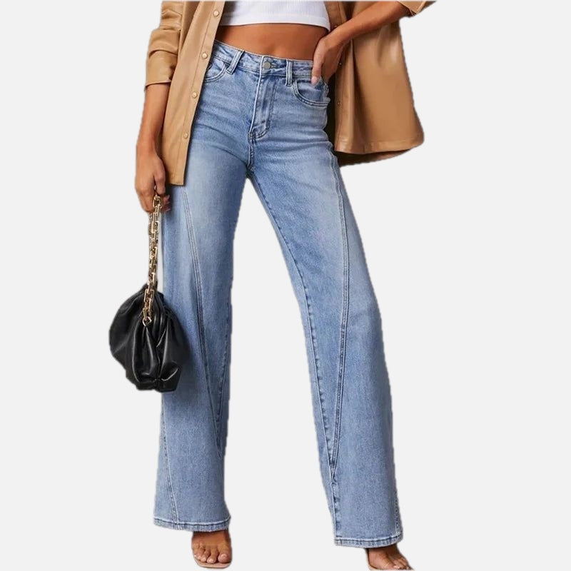 Women's Wide Leg Jeans with High Waist Fit
