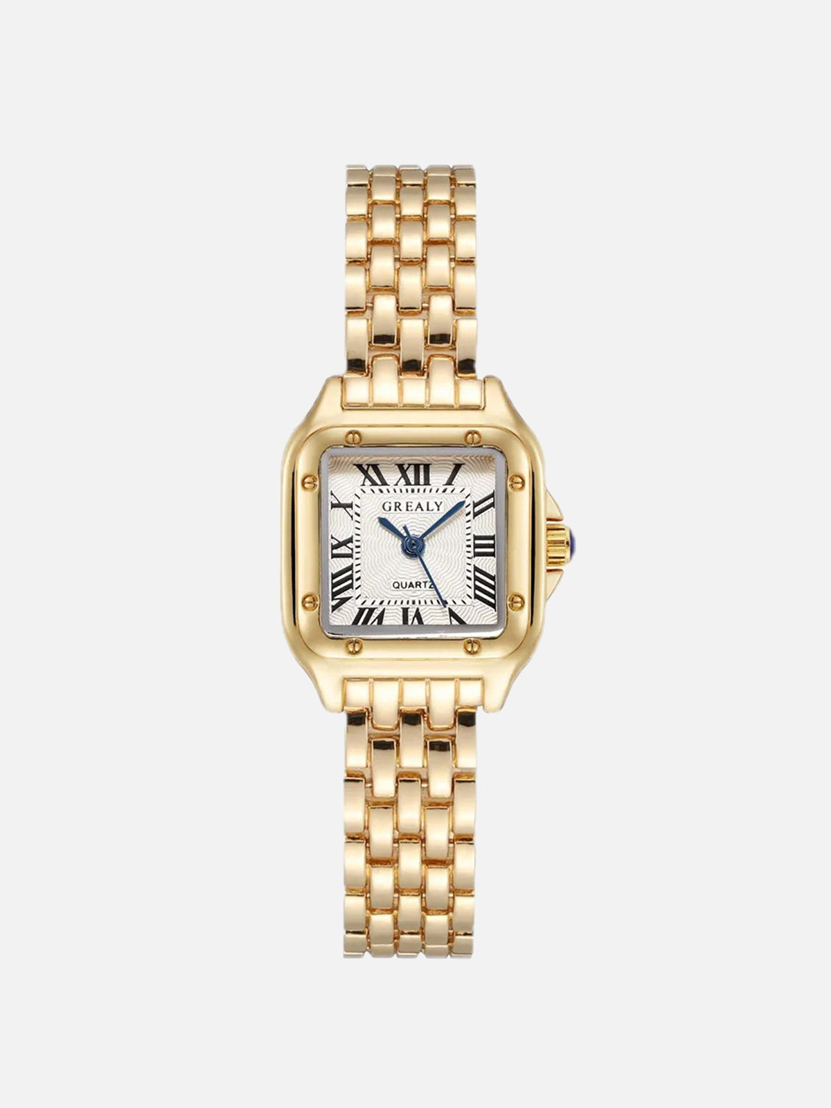Women's Square Case Bracelet Watch with Roman Numerals