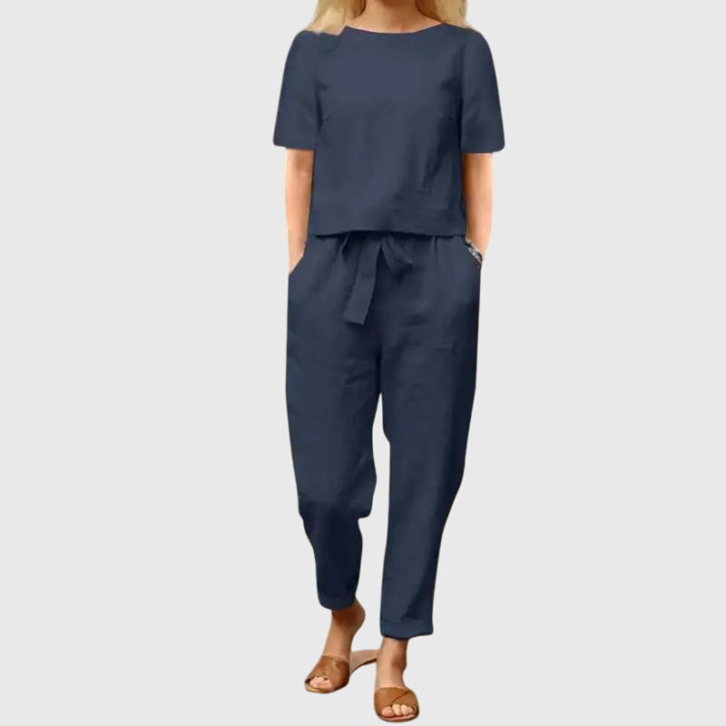 Suzy | Effortless Summer Co-Ord - Blue