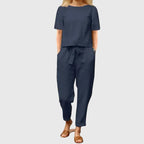 Suzy | Effortless Summer Co-Ord - Blue
