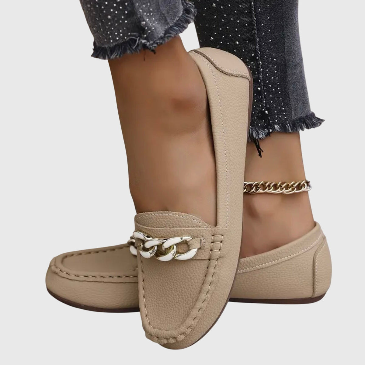 Melissa | Orthopaedic Loafers - Beige
