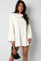 Women's Sequin Mini Dress with Satin Back Bow - 6
