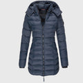 Elise - Long Down Jacket - Blue
