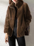 Solai | Comfortable Jacket - Dark Brown