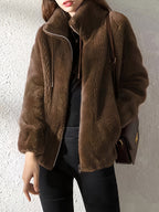 Solai | Comfortable Jacket - Dark Brown