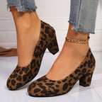Tazie | Orthopaedic Heels - Brown Leopard