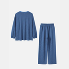 Women's Pyjamas Sets Oversized Wide Leg Striped Two Piece Set - 11