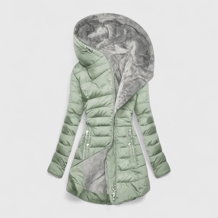 Cassiora | Comfortable Coat - Light Green