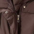 Women's Padded Coat with Belted Waist and Wide Collar - 14