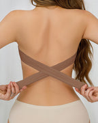 Strapless Bandeau Seamless Criss Cross Bralette Top - 14