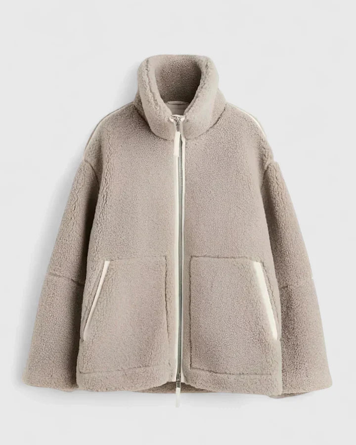 Tia | Comfortable Jacket - Light Brown