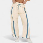 Women's Y2K Colour-Block Drawstring Barrel Trousers - 6
