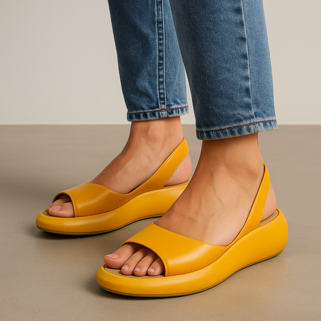 Women's Open-Toe Slingback Wedge Sandals - 2