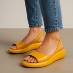 Women's Open-Toe Slingback Wedge Sandals - 2
