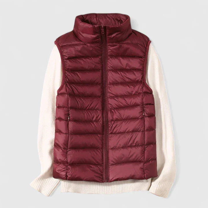 Janyressa | Comfortable Waistcoat - Burgundy