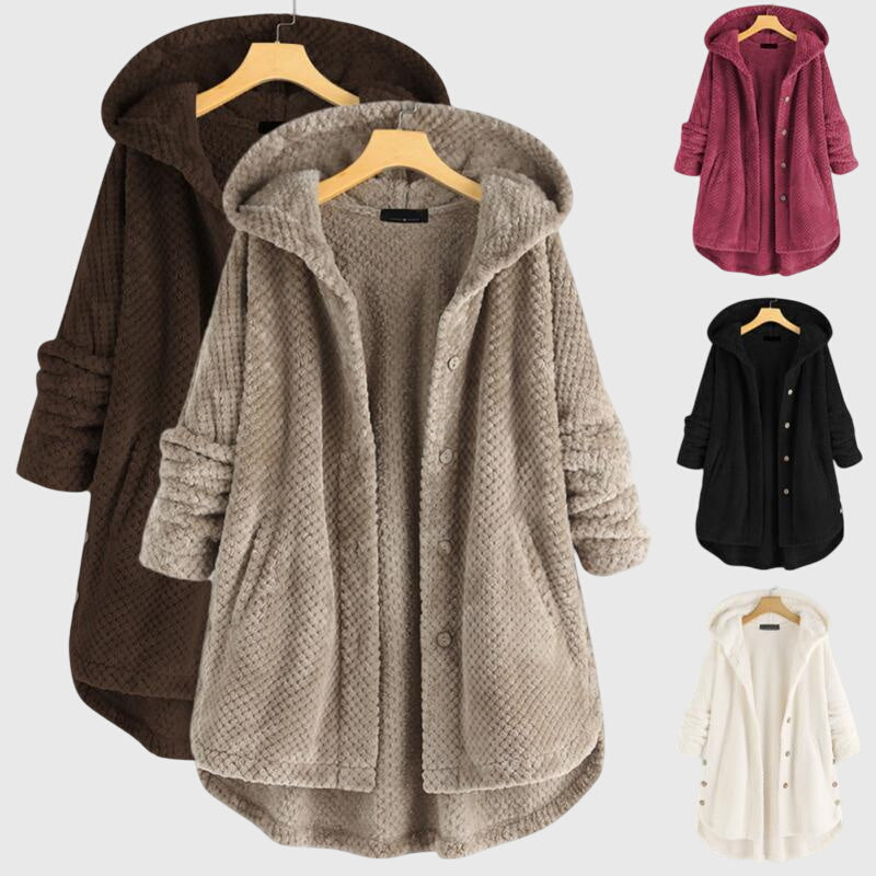 Franca - Fleece Jacket with Hood - 2
