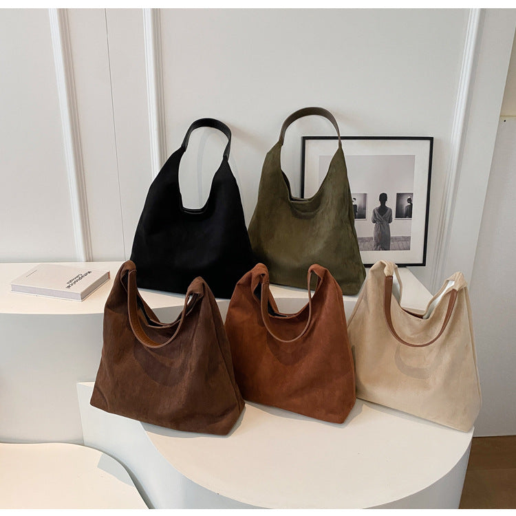 Women's Shoulder Bag with Matching Clutch Set - 2