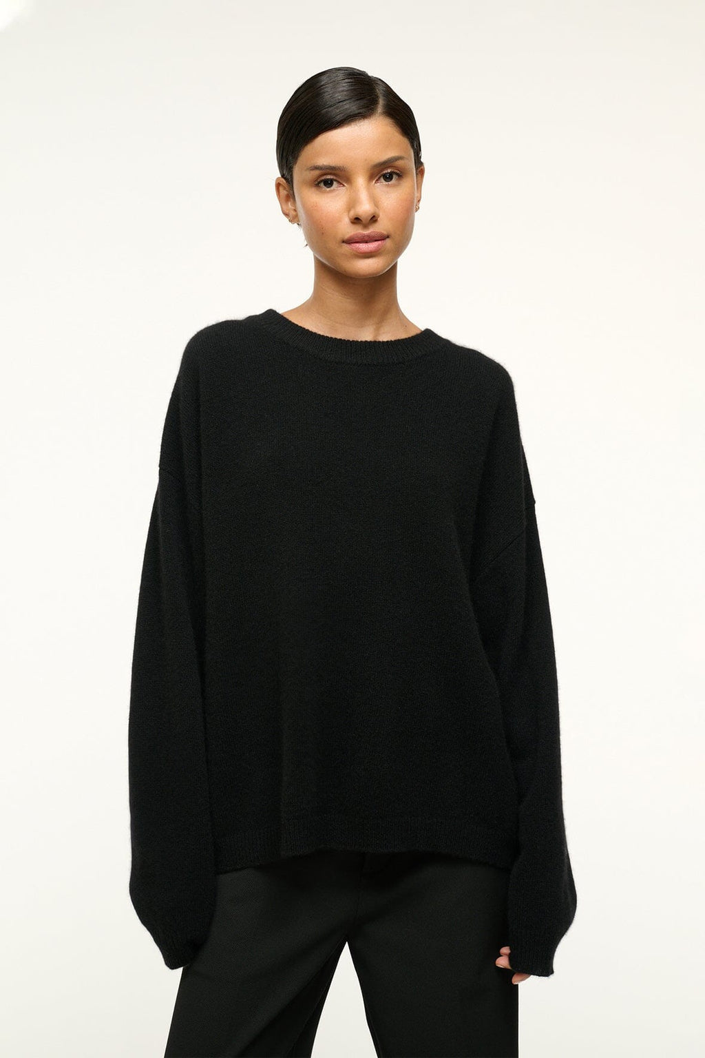 Women's Relaxed Crew-Neck Knit Jumper with Boxy Fit - 2