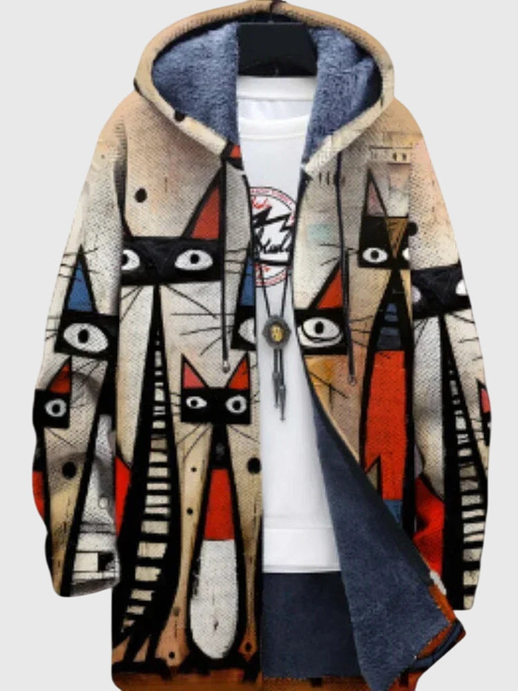 Anna - Jacket with Artistic Print - Print 4