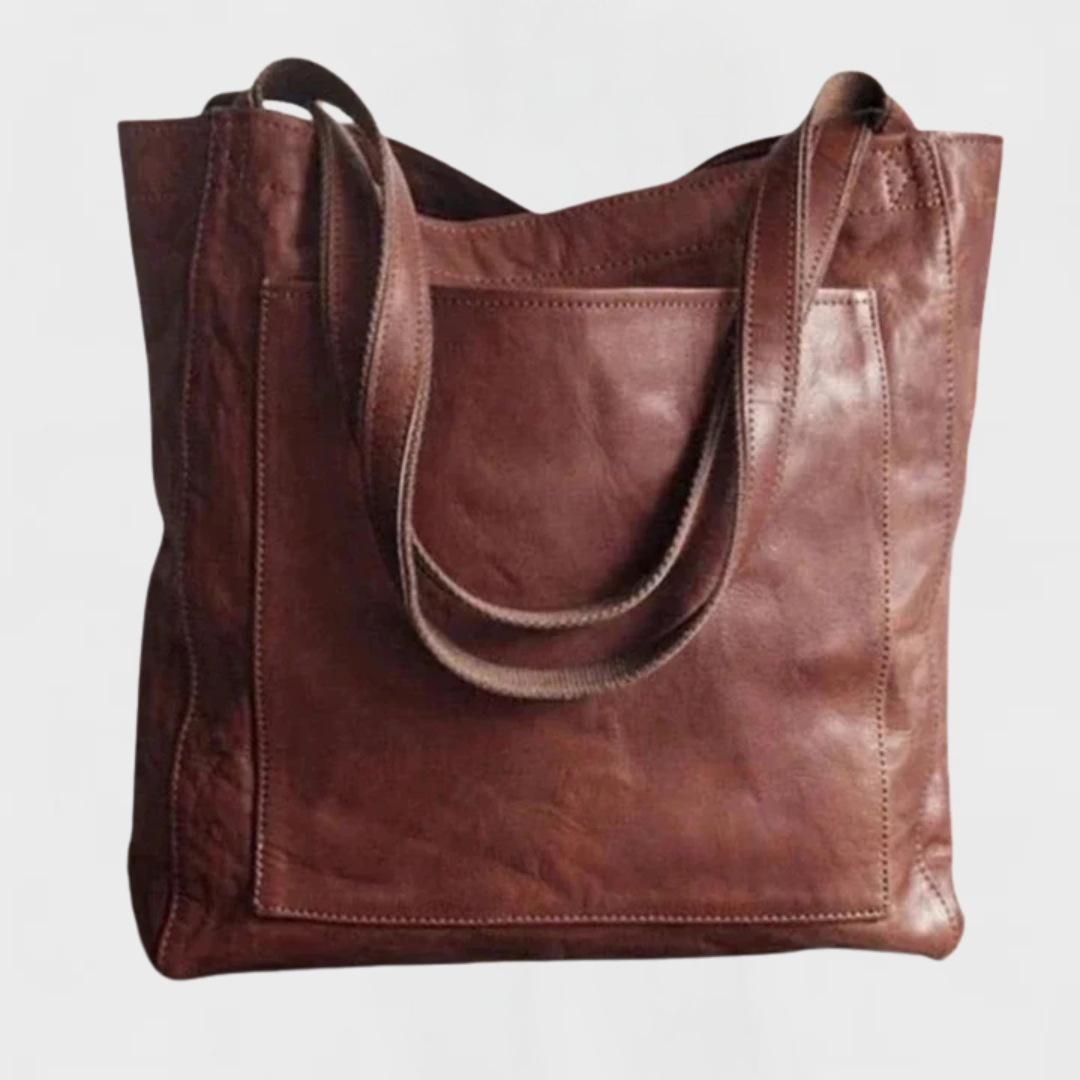 Women's Tote Bag with Adjustable Strap and Front Pocket - 3