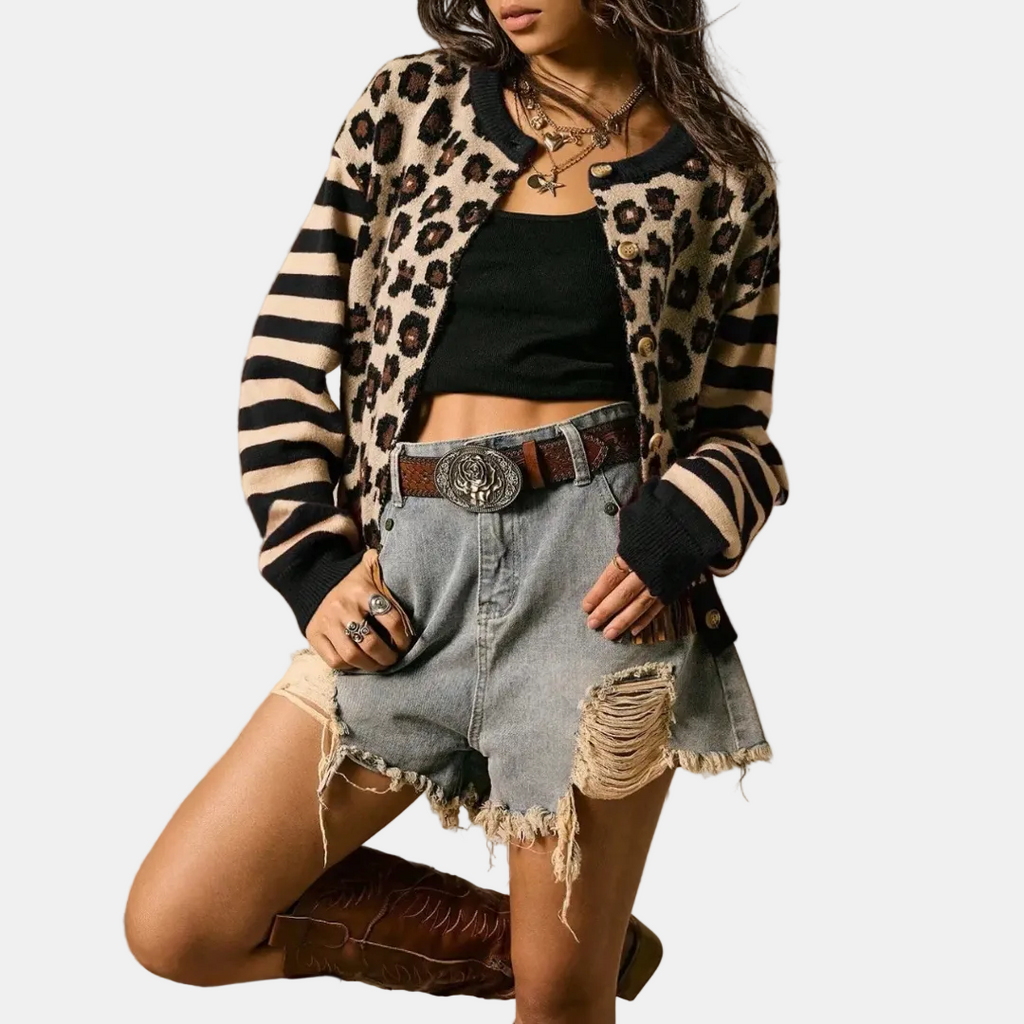Women's Button Front Drop Shoulder Knit Cardigan Jumper - 4
