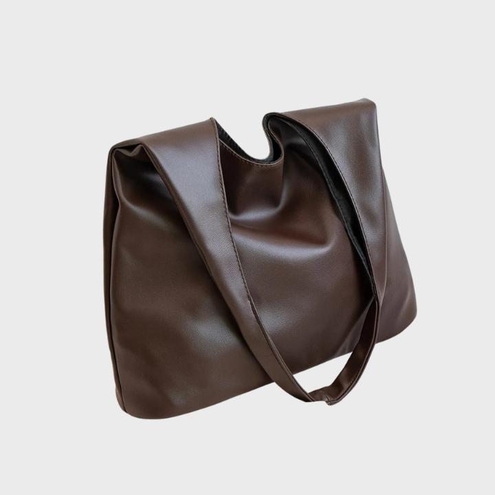 Women's Tote Bag with Shoulder Strap and Slouchy Silhouette - 3