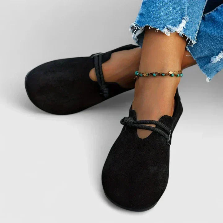 Women's Slip-On Loafers with Braided Trim Detail - 4