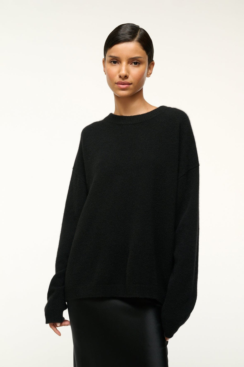 Women's Relaxed Crew-Neck Knit Jumper with Boxy Fit - 8