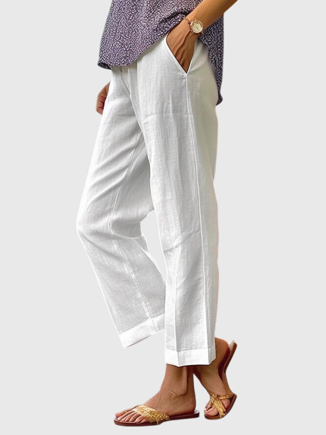 Women's Trousers Straight Leg with Front Pocket - 2