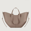 Women's Tote Handbag with Dual Top Handles - Taupe
