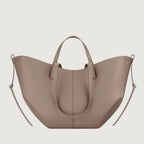 Women's Tote Handbag with Dual Top Handles - Taupe