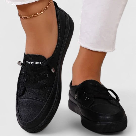 Women's Trainers with Lace-Up Front and Cushioned Sole - 6