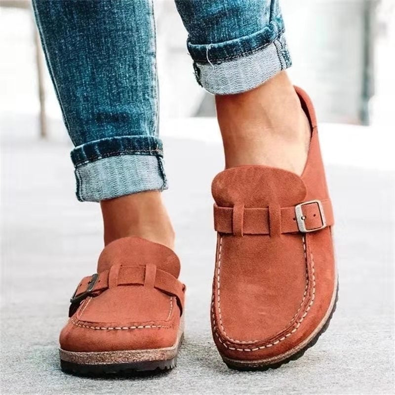 Lorvine | Orthopaedic Slip-Ons - Rust