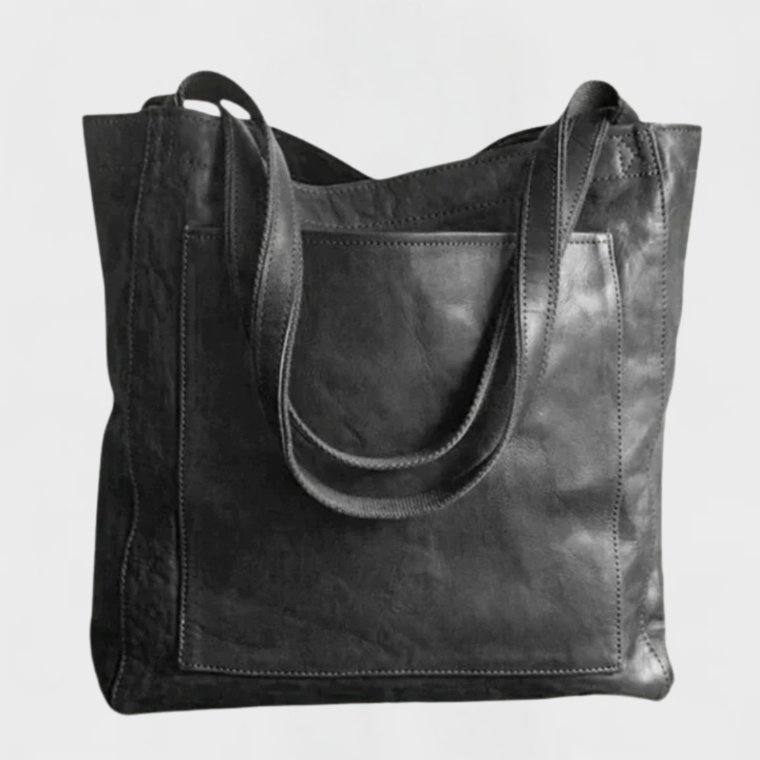 Women's Tote Bag with Adjustable Strap and Front Pocket - 4