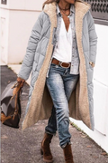 Sasha | Elegant Reversible Coat - Grey