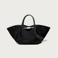 Tote Bag with Detachable Strap and Sturdy Handles - Black (Small)