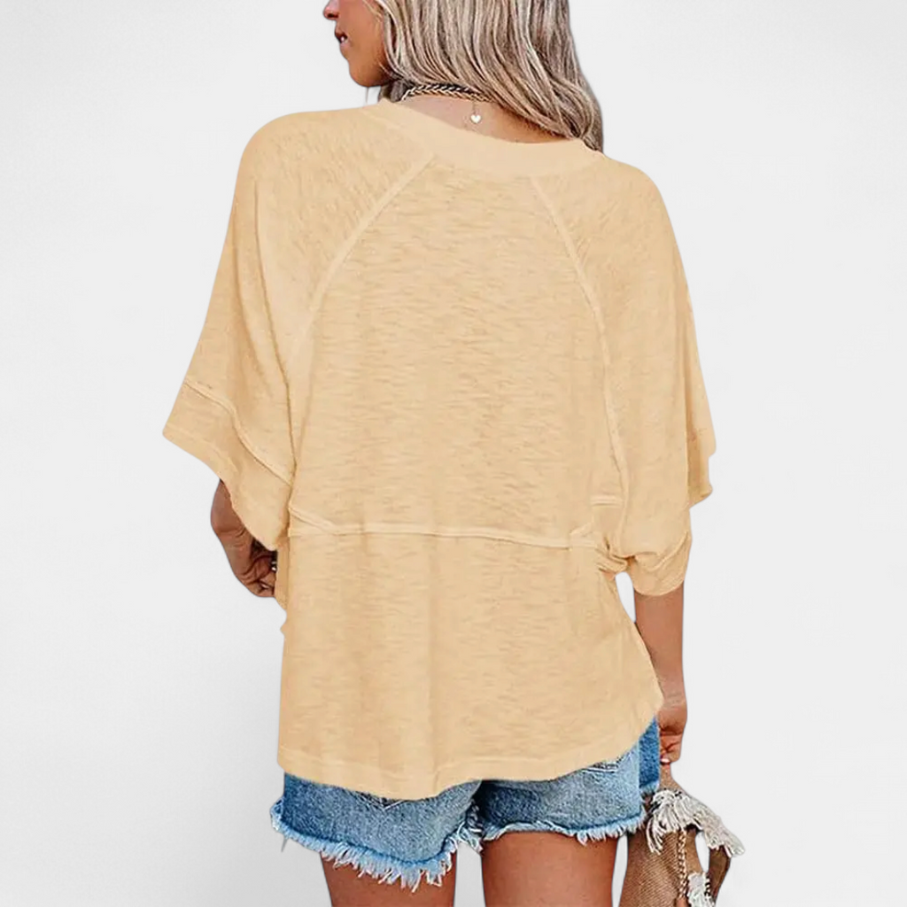 Women's Casual Batwing Sleeve Blouse - 30