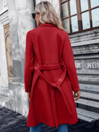 Women's Padded Coat with A-Line Silhouette and Double Buttons - 9