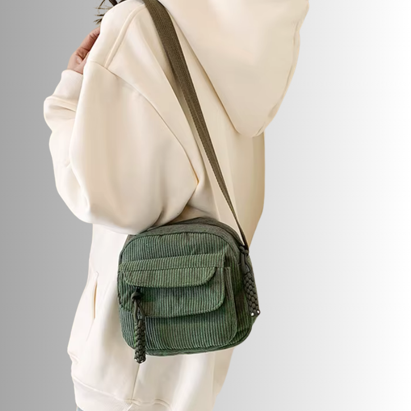 Mini Crossbody Bag with Adjustable Strap and Multiple Pockets - 8