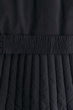 Women's Ski Jacket with Detachable Hood, Belted Fitted Waist - 14