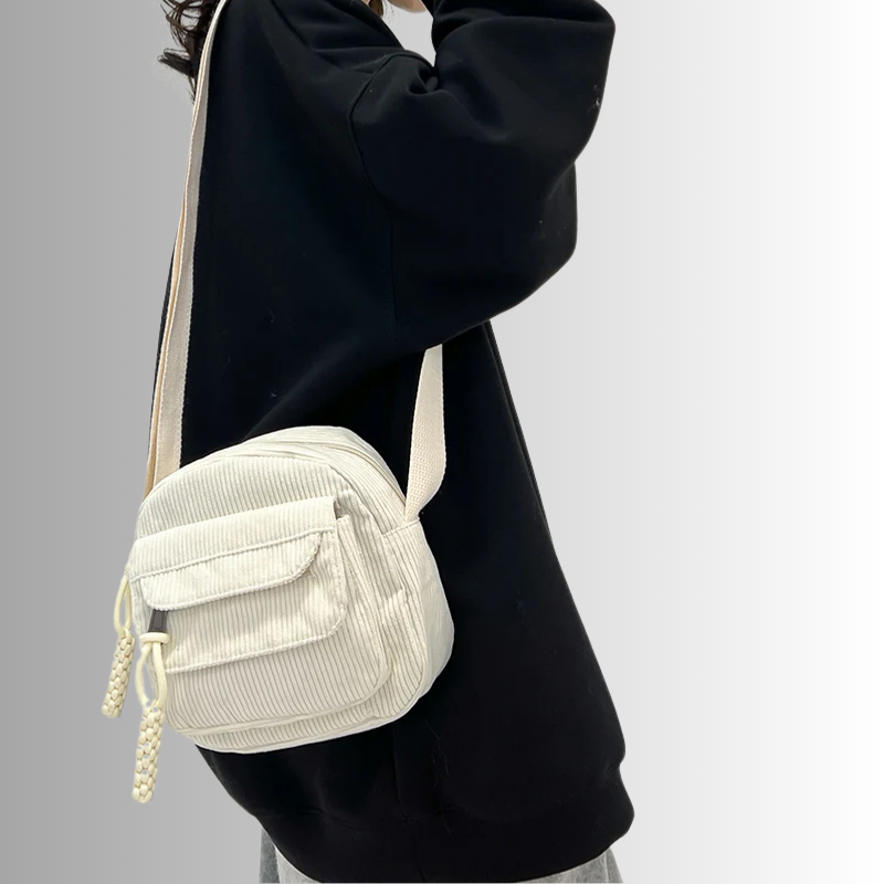 Mini Crossbody Bag with Adjustable Strap and Multiple Pockets - 13