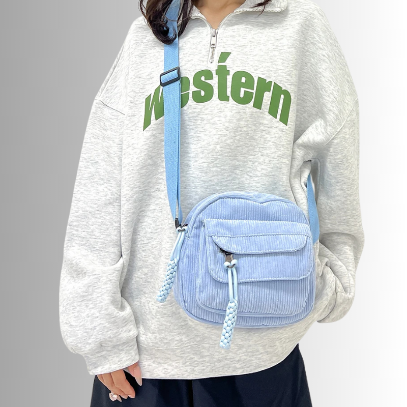 Mini Crossbody Bag with Adjustable Strap and Multiple Pockets - 9