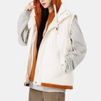 Women's Quilted Hooded Puffer Gilet Zip Front Fleece Lined - 8