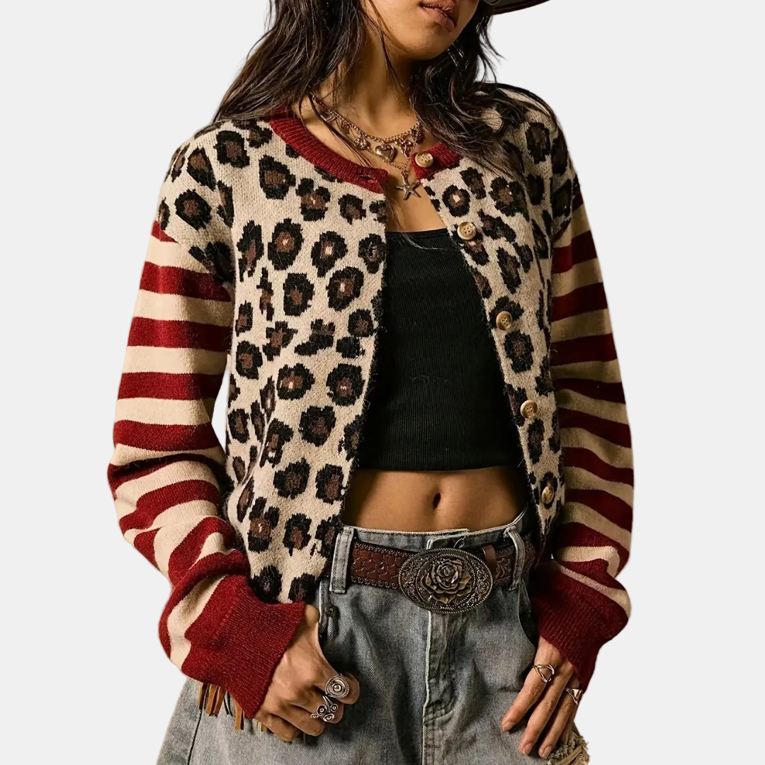 Women's Button Front Drop Shoulder Knit Cardigan Jumper - 6