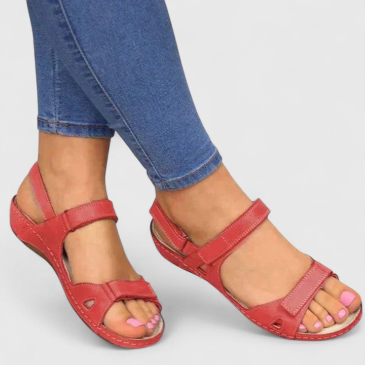 Women's Sandals with Adjustable Straps and Wedge Sole