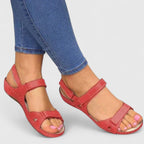 Women's Sandals with Adjustable Straps and Wedge Sole