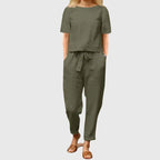 Suzy | Effortless Summer Co-Ord - Green