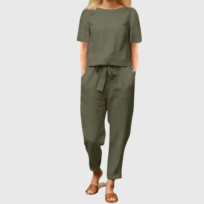 Suzy | Effortless Summer Co-Ord - Green